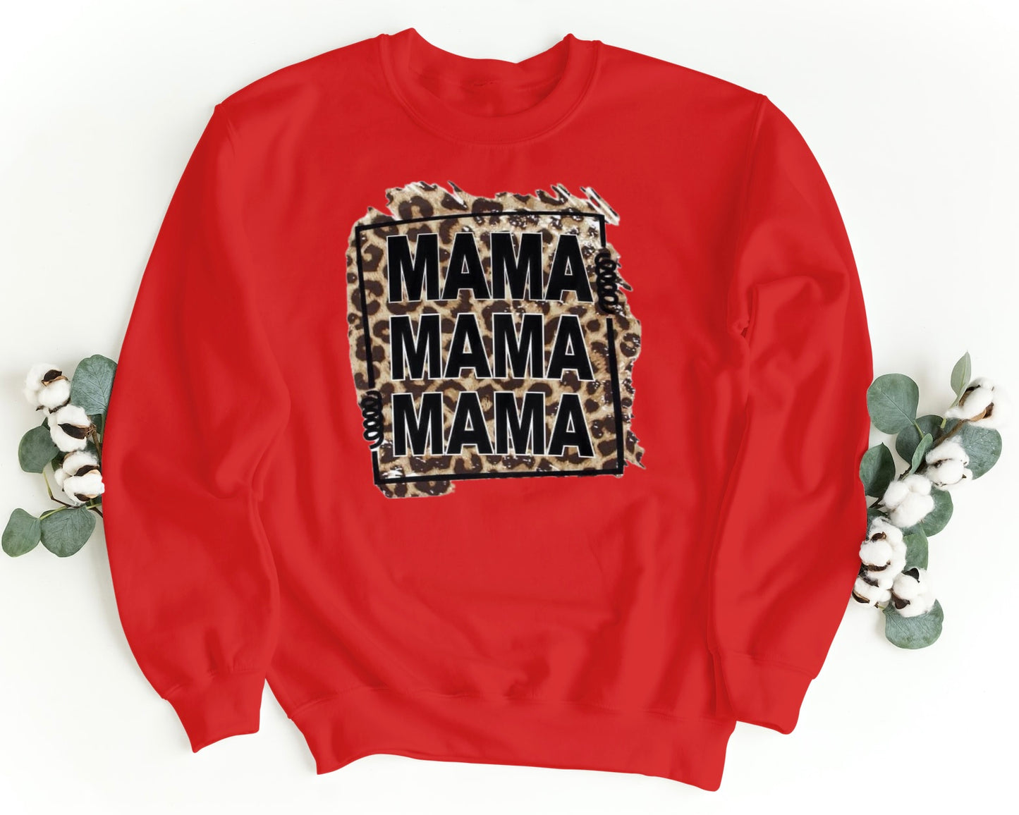 MAMA MAMA MAMA Leopard Print Sweatshirt