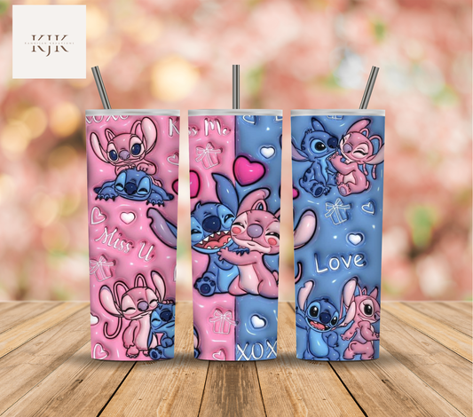 3D Love Stitch 20oz Tumbler