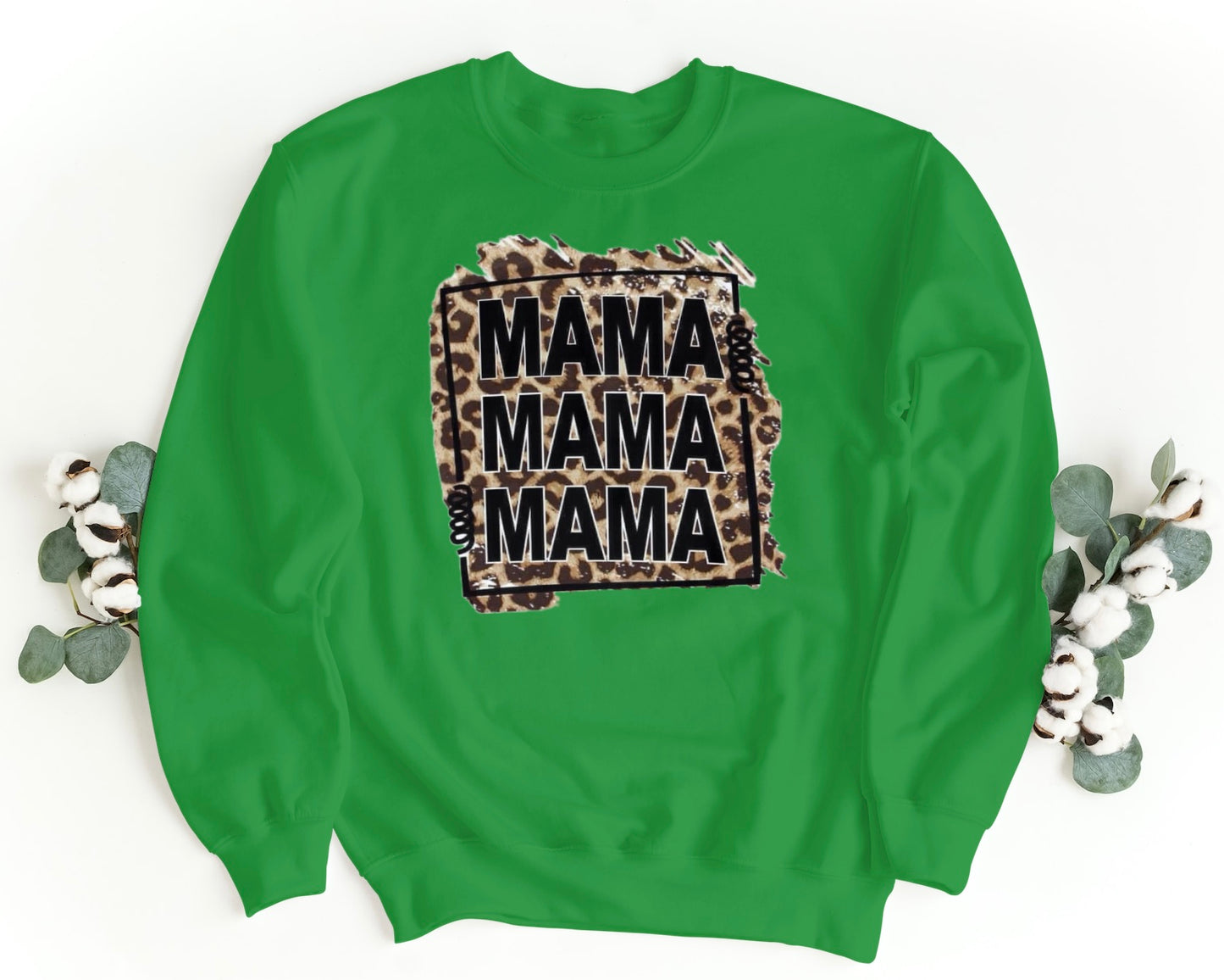 MAMA MAMA MAMA Leopard Print Sweatshirt