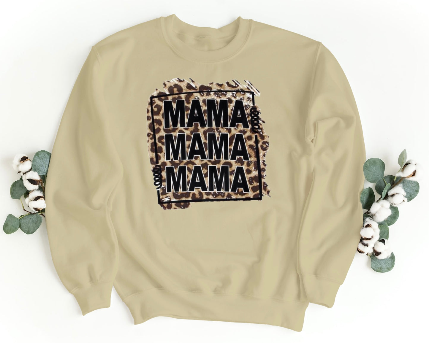 MAMA MAMA MAMA Leopard Print Sweatshirt