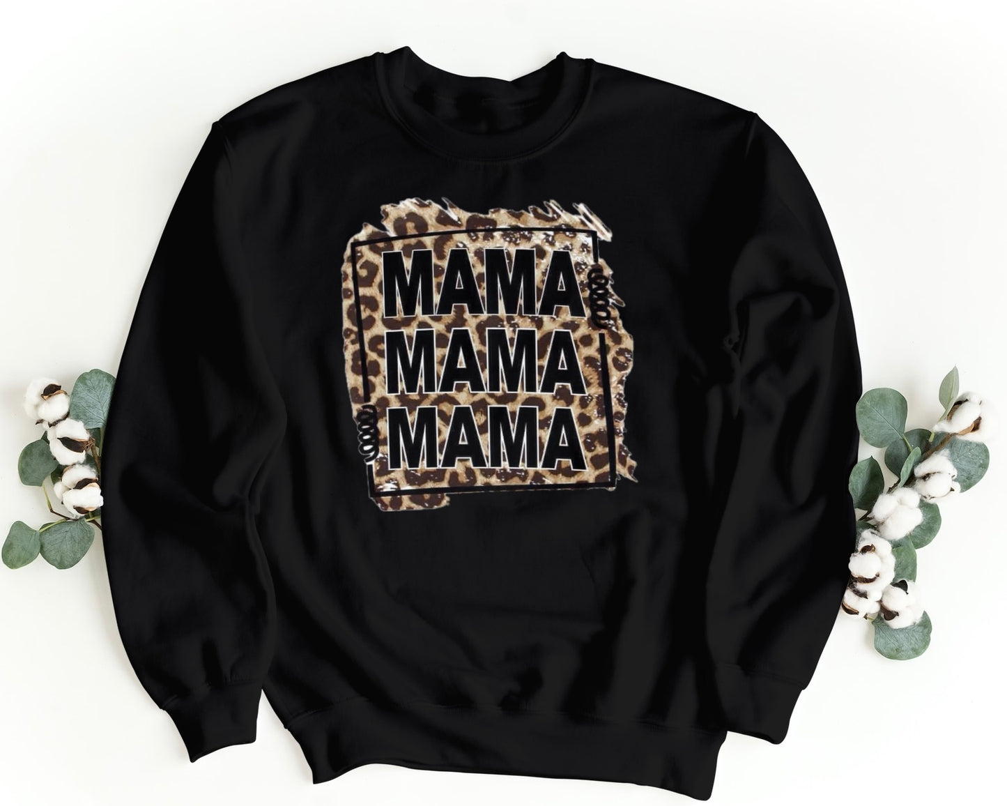 MAMA MAMA MAMA Leopard Print Sweatshirt