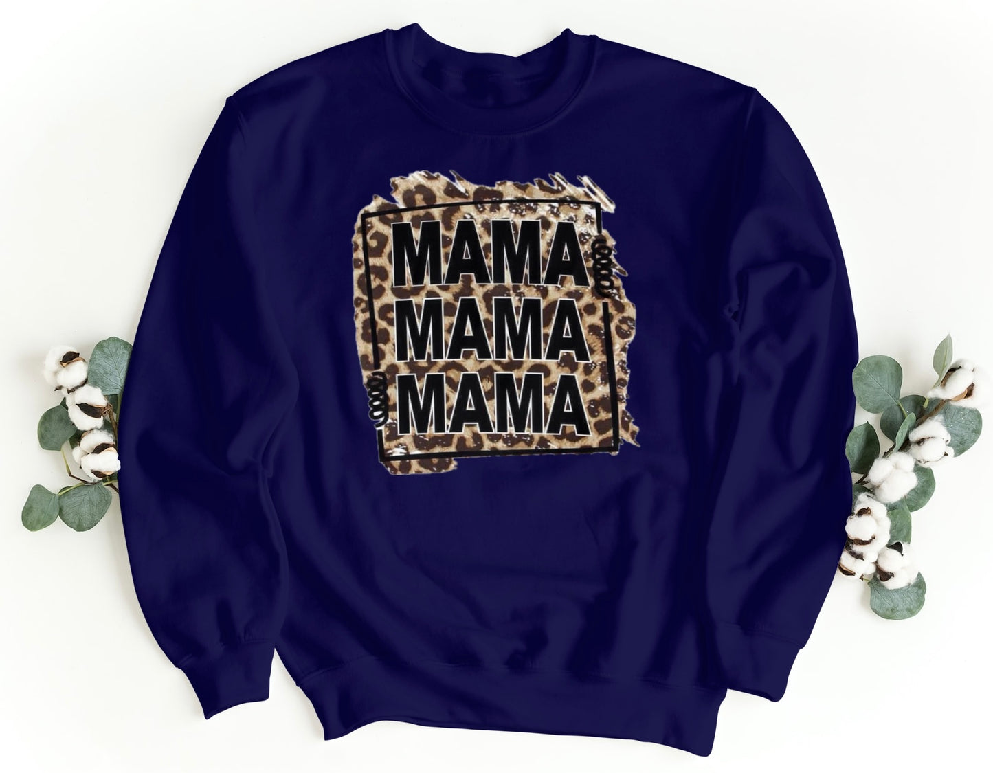 MAMA MAMA MAMA Leopard Print Sweatshirt